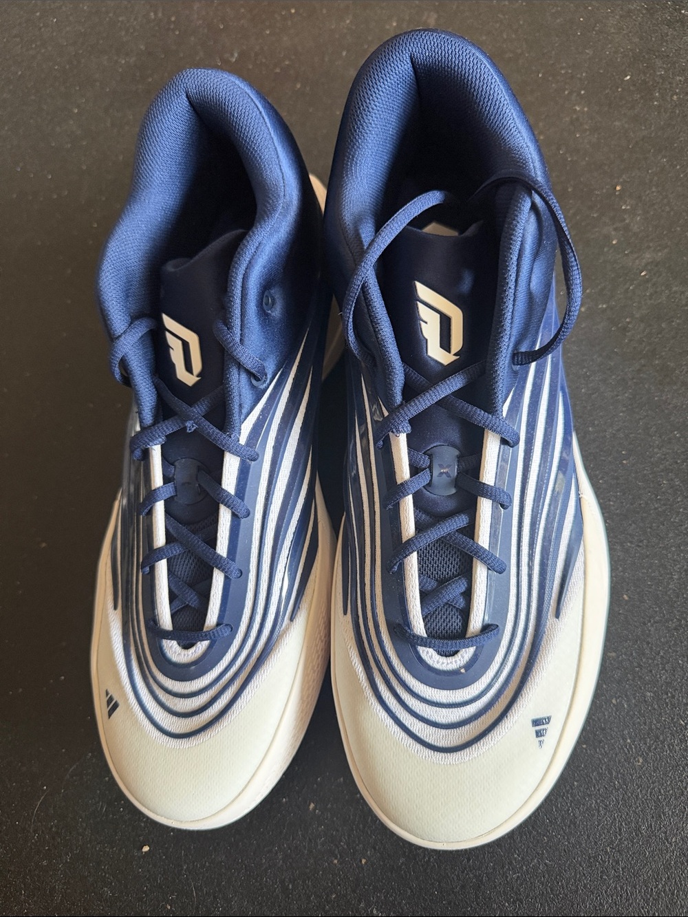 Men's Navy and White Dame Basketball Shoes Size 14